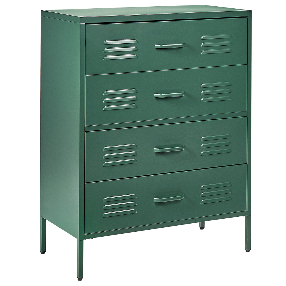 Chest of Drawers ENAGO Metal Dark Green