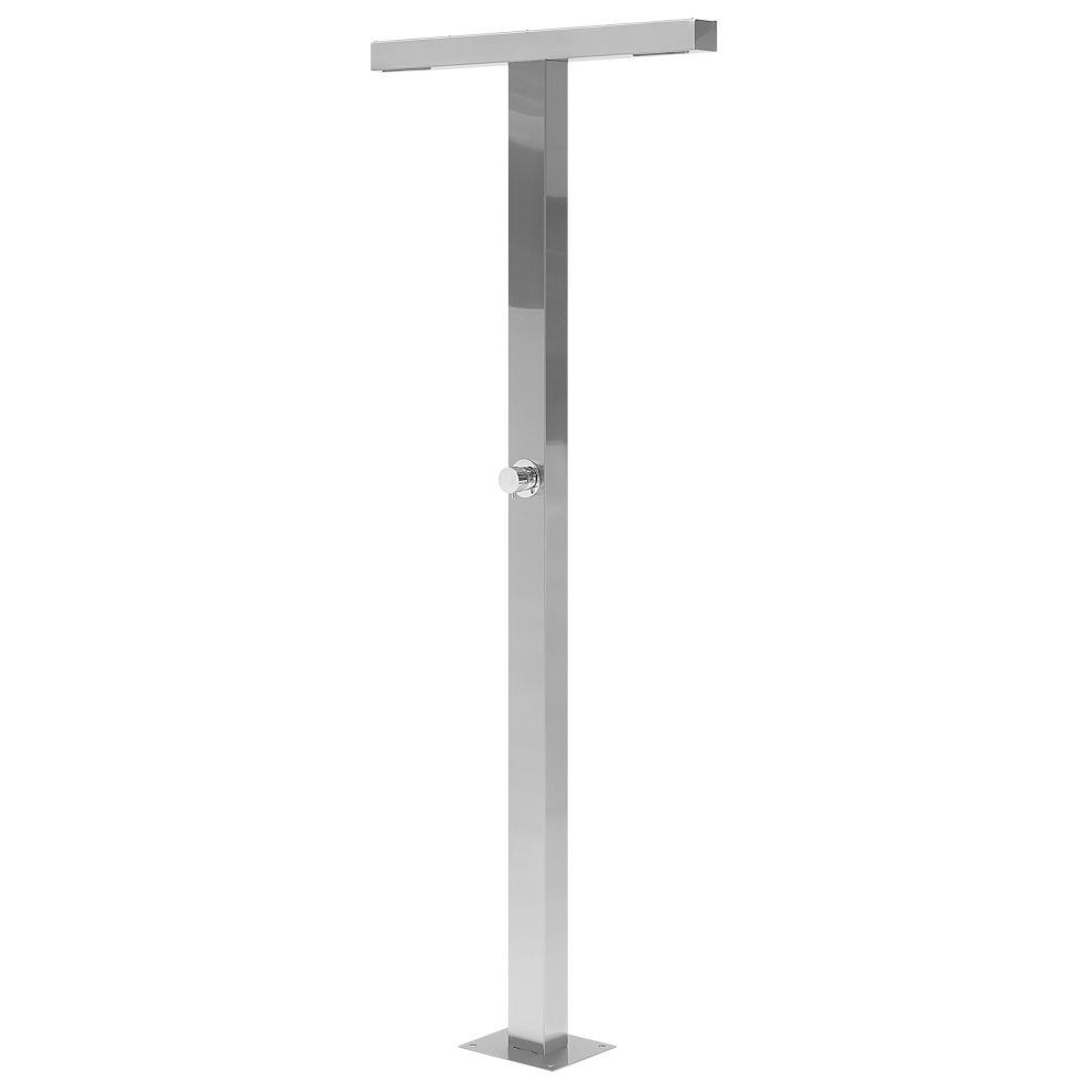 Freestanding Outdoor Shower URZULAI Silver