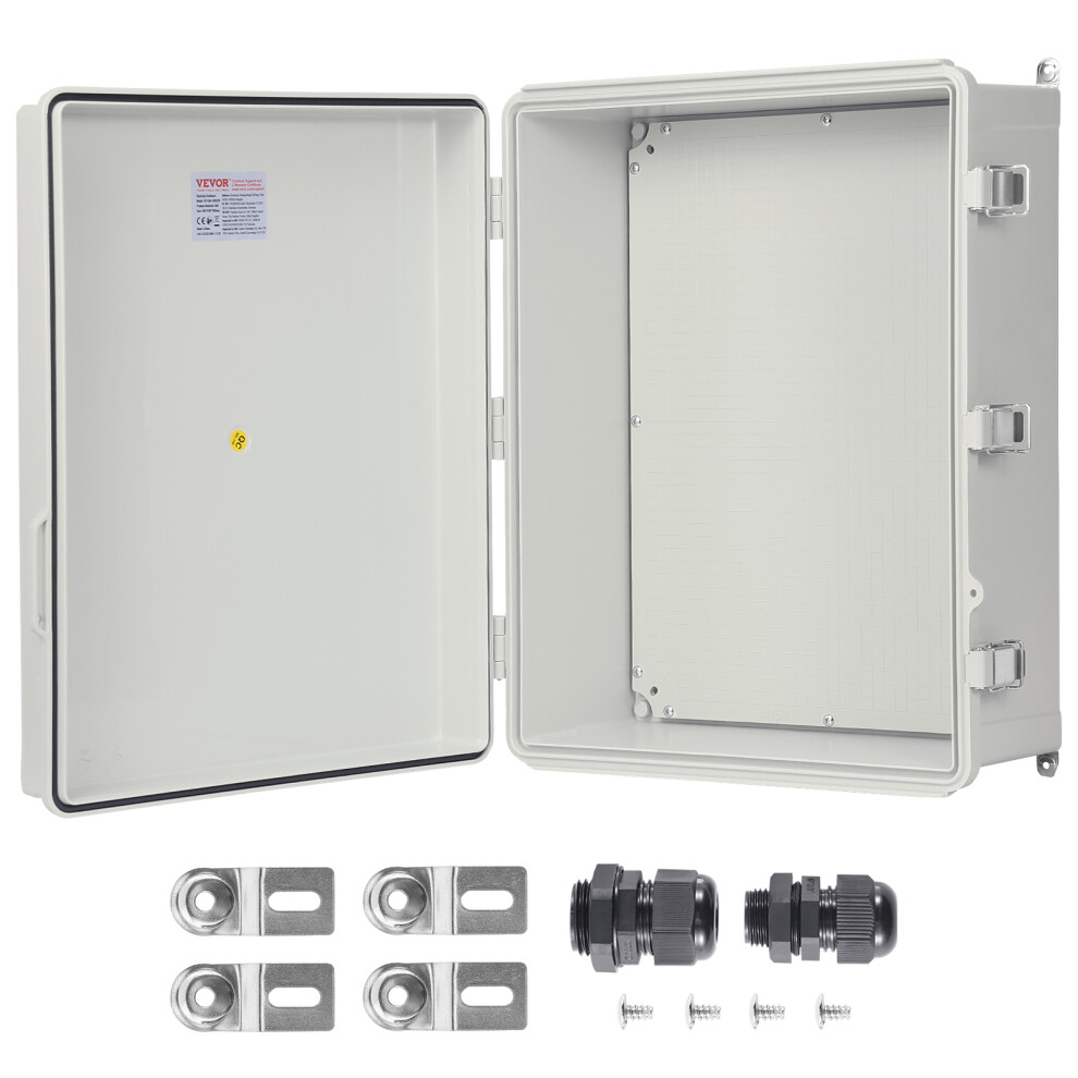VEVOR Outdoor Junction Box 13.78x9.84x5.90 in ABS Plastic Electrical Enclosure