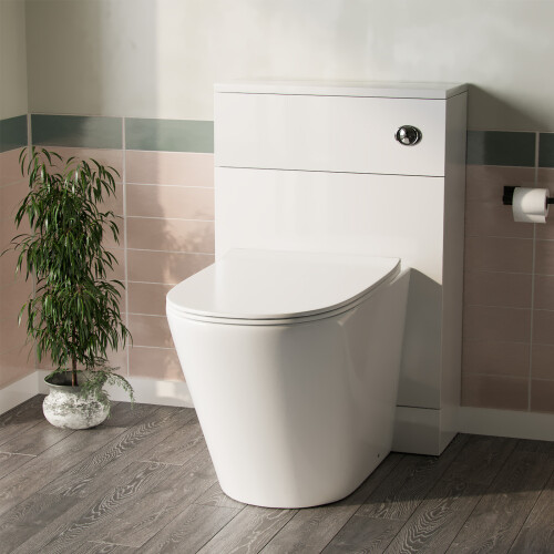 NES Home Back To Wall WC Toilet with Concealed Cistern Bathroom Unit 1