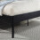 SlumberWorx (King) Cheshunt Black Metal Rattan Headboard Bed Frame 5
