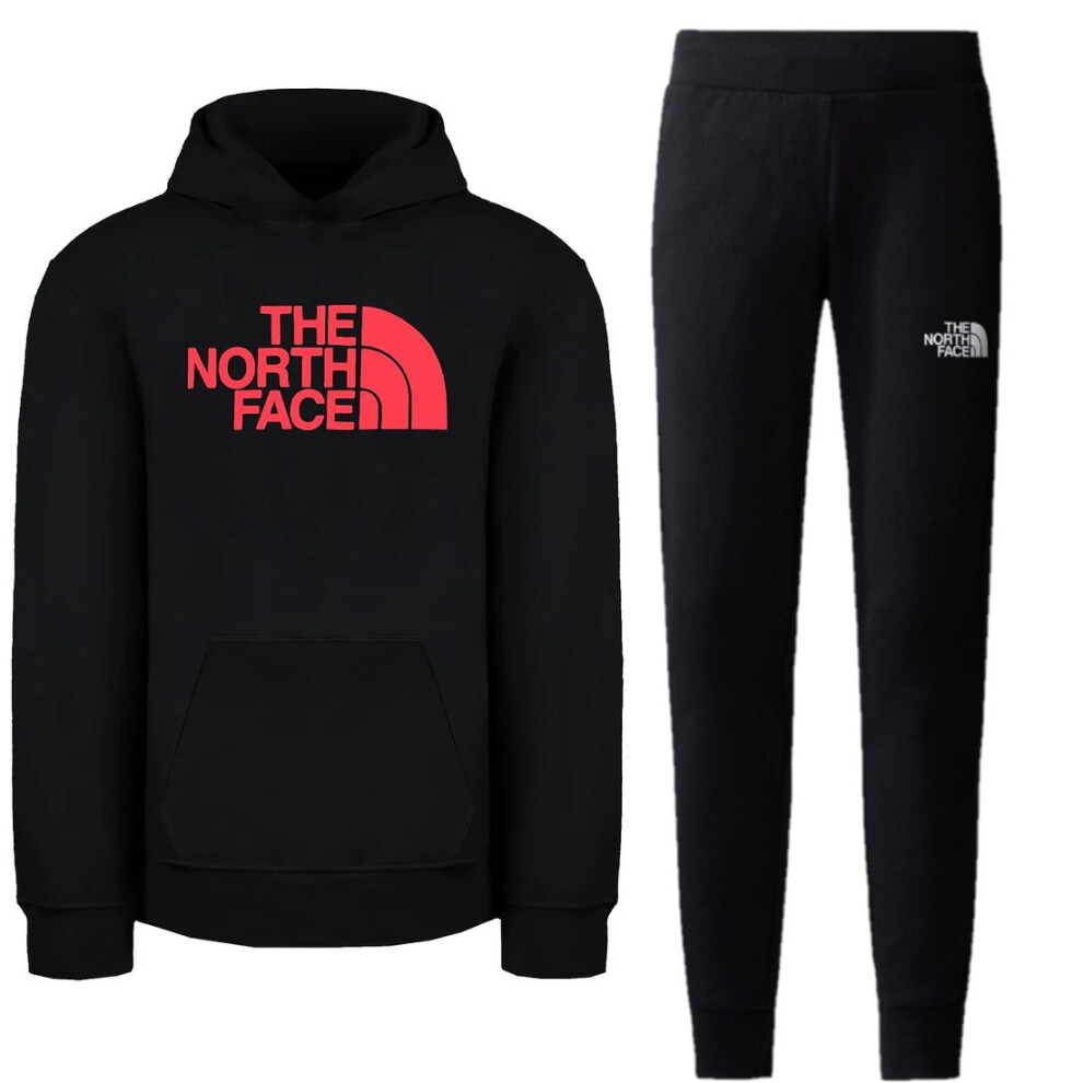 (L) The North Face Boys B Hood Slacker Tracksuit