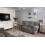 Verona High Back Grey Fabric 2 Seater Sofa 2