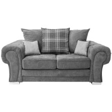 Verona Scatter Grey Fabric 2 Seater Sofa