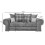 Verona Scatter Grey Fabric 3 Seater Sofa 3
