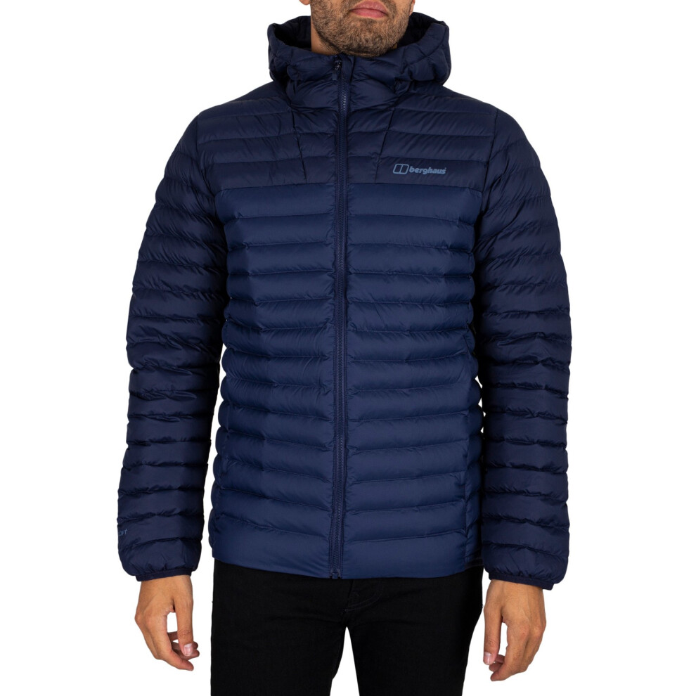 (Navy, M) Berghaus Mens Vaskye Jacket Outdoor Hooded Puffer Coat