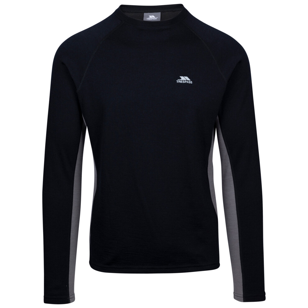 (XXL, Black) Trespass Adults Merino Wool Base Layer Ghazi