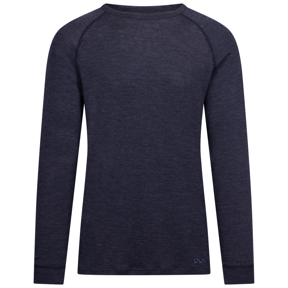 (XS, Navy Marl) Trespass Unisex Adults Thermal Base Layer Demian