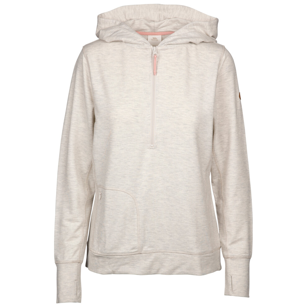 (18, Cream Marl) Trespass Womens Hoodie with Thumb Holes Zia