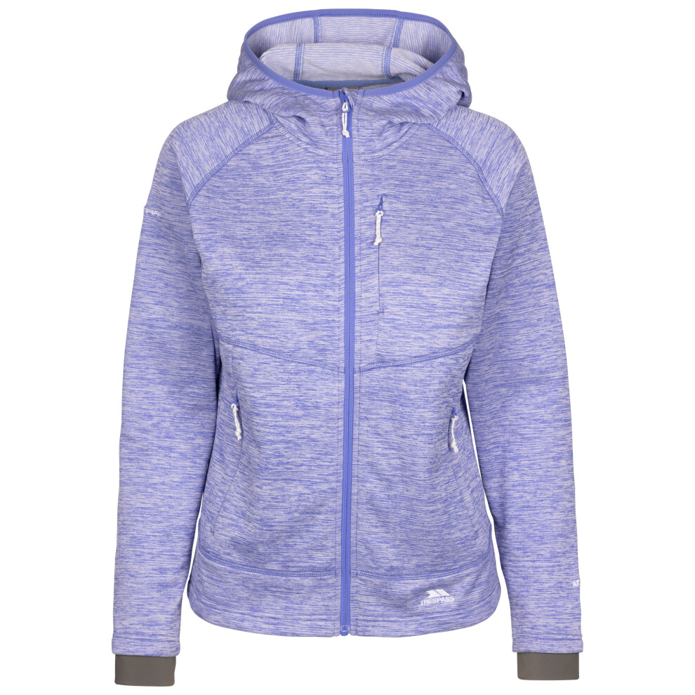 (10, Baja Blue) Trespass Womens Fleece Full Zip with Hood Tara