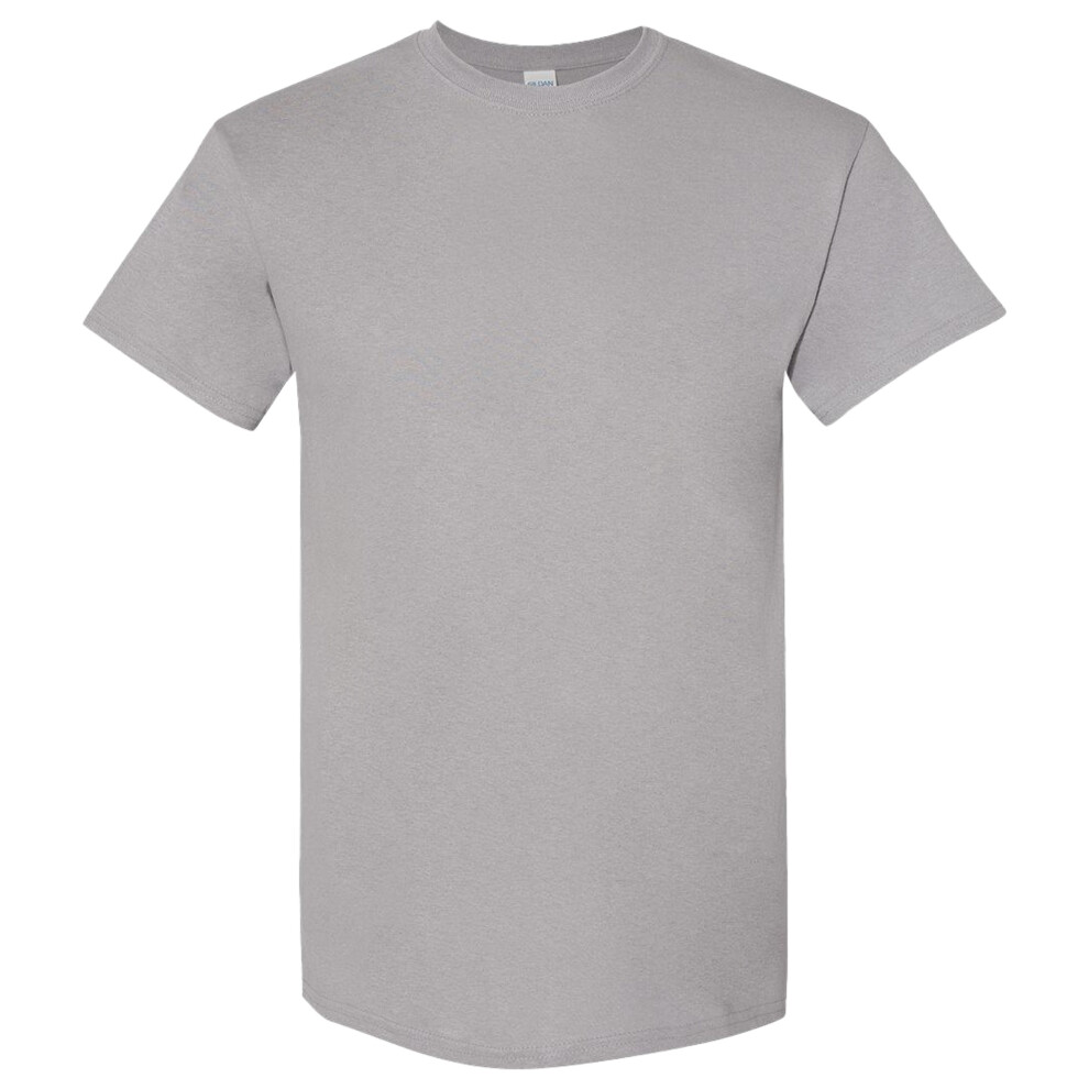 (M, Gravel) Gildan Heavy Cotton T-Shirt