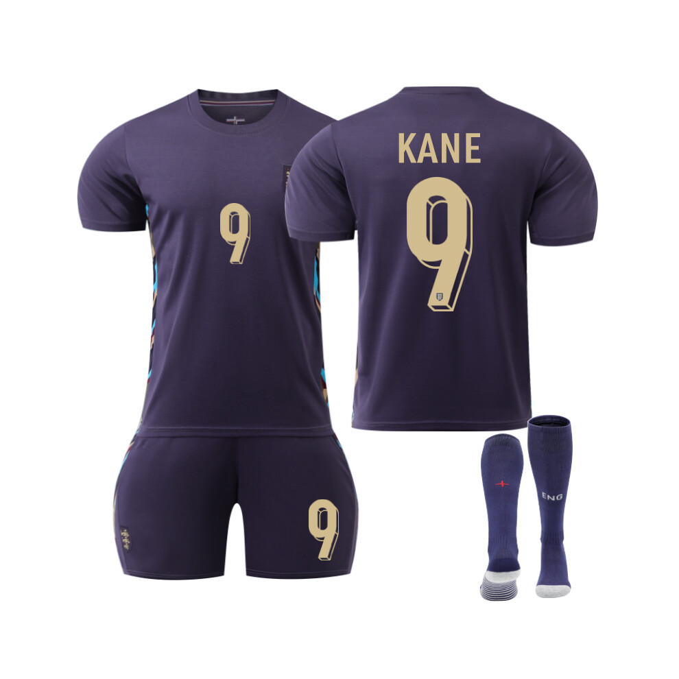 (22(120-130CM)) Best High Quality 24/25 England Away KANE #9 Training Suit With Socks