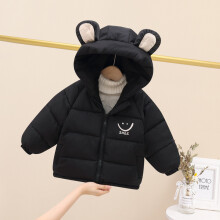 (Black, 5-6Years) Baby Kids Boy Girls Winter Coats Jackets Warm UK