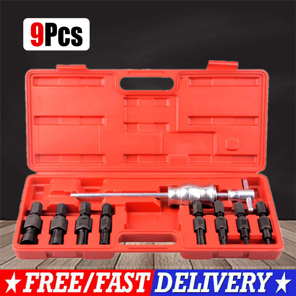 Inner Bearing Puller Tool Internal Blind Hole Remover Slide Hammer 9Pc Size 9