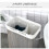 Homcom HOMCOM 2 Section Collapsible Laundry Hamper Lid Removable Lining, Grey 6