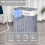 Homcom HOMCOM 100L Laundry Hamper Large 100L Double Washing Clothes Basket Grey 4