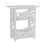 Living And Home 2-Tier PVC Side Table Small Nightstand 4