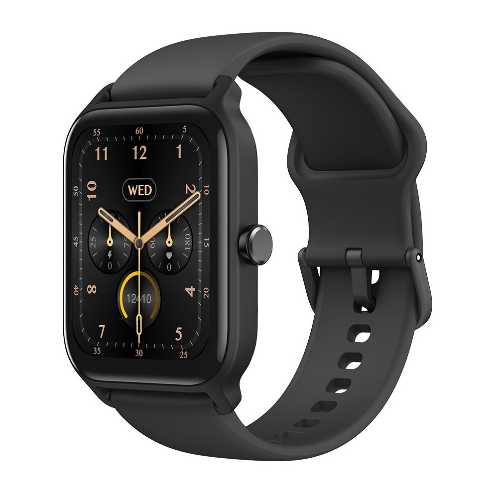 Chronus Smart Watch With Alexa Built-In [1.8" Hd Screen] Ip68 Waterproof Bluetooth Calling Health Monitor Exercise Monitoring - Black 6976919904484