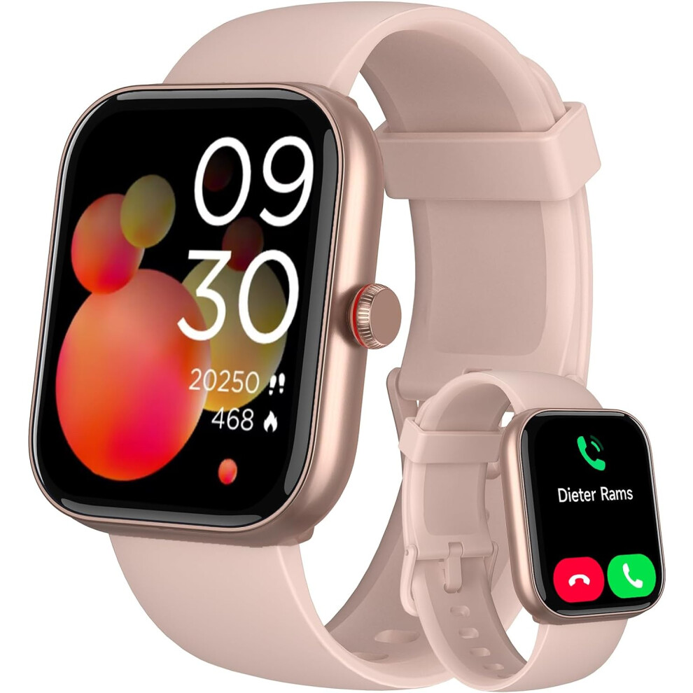 Chronus Alexa Smartwatch: Call, Ip68, 100+ Sports, Health - Pink 6976919904460
