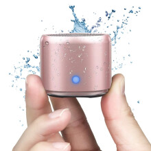 Chronus Portable Bluetooth Speaker，Travel Case Packed, with Custom Bass Radiator, Brief Design, IP67 Waterproof, Perfect Mini Speaker for Shower,