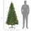 Homcom HOMCOM 6FT Prelit Artificial Christmas Tree w/ Warm White Light Xmas Decoration 2