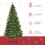 Homcom HOMCOM 6FT Prelit Artificial Christmas Tree w/ Warm White Light Xmas Decoration 3