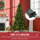 Homcom HOMCOM 6FT Prelit Artificial Christmas Tree w/ Warm White Light Xmas Decoration 4