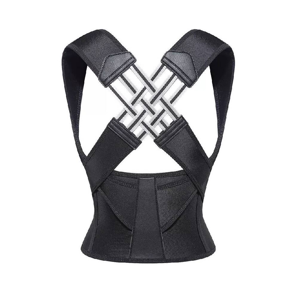 (S) Camel Anti Sitting Posture Correction Belt Back Posture Corrector Adjustable