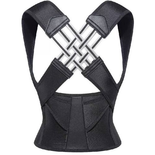 (XL) Camel Anti Sitting Posture Correction Belt Back Posture Corrector Adjustable