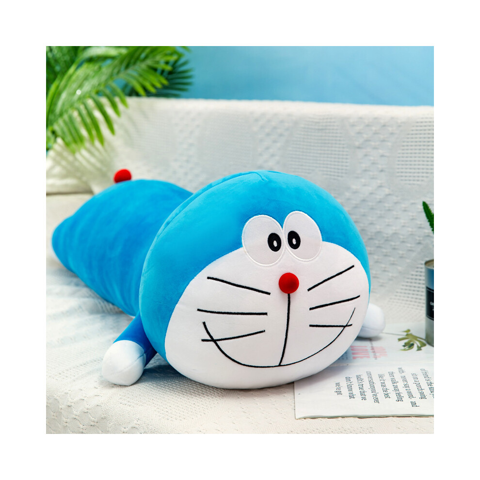 (Blue Classic, 140cm/55.12in) Cuddly Doraemon Plush Pillow For Sleeping Cozy And Stretchy Cat Doll