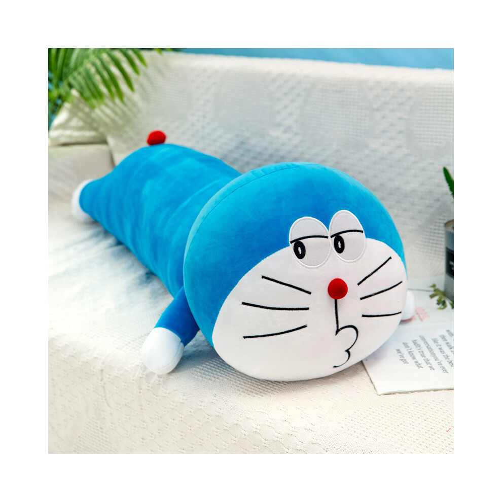 (Blue Pout, 80cm/31.50in) Cuddly Doraemon Plush Pillow For Sleeping Cozy And Stretchy Cat Doll