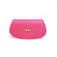 (Hot Pink) Vegan Leather Bee Glasses Case