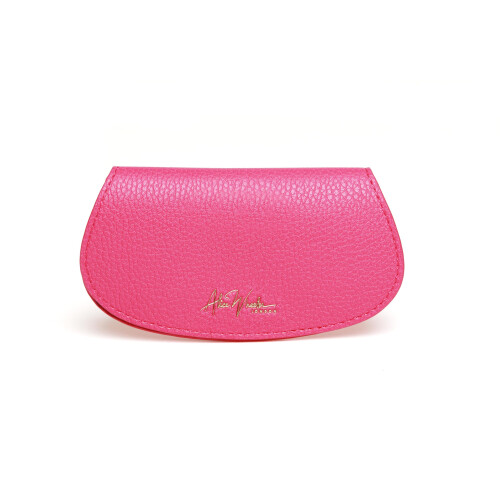 (Hot Pink) Vegan Leather Bee Glasses Case 1
