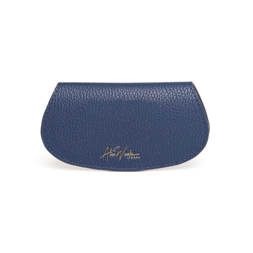 (Navy) Vegan Leather Bee Glasses Case 1