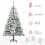 Homcom HOMCOM 5ft Snow Flocked Artificial Christmas Tree w/ Realistic Branch Tips 3