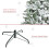 Homcom HOMCOM 5ft Snow Flocked Artificial Christmas Tree w/ Realistic Branch Tips 6
