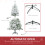 Homcom HOMCOM 5ft Snow Flocked Artificial Christmas Tree w/ Realistic Branch Tips 5