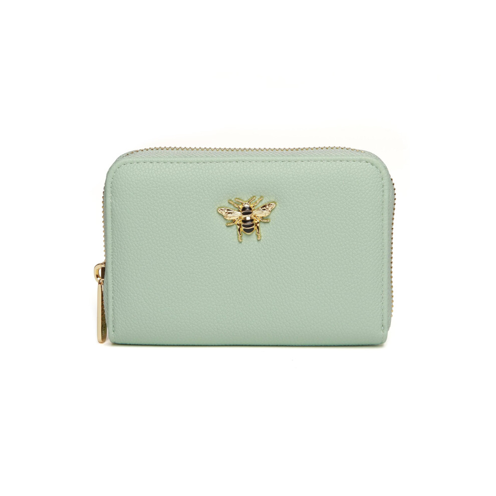 (Pastel Mint) Vegan Leather Medium Bee Purse