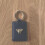 (Navy) Alice Wheeler Vegan Leather Bee Keyring 4