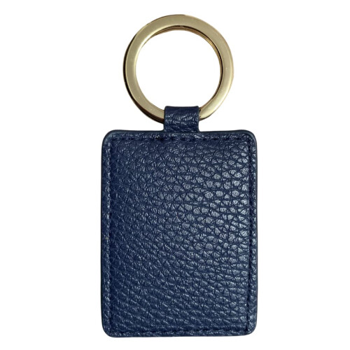 (Navy) Alice Wheeler Vegan Leather Bee Keyring 1