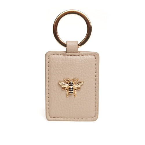 (Stone) Alice Wheeler Vegan Leather Bee Keyring