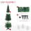 Homcom HOMCOM 6ft Pencil Artificial Christmas Tree with Solid Stand, Green - 390 Tips, Easy Setup, Model 830-182 6