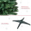 Homcom HOMCOM 6ft Pencil Artificial Christmas Tree with Solid Stand, Green - 390 Tips, Easy Setup, Model 830-182 5