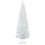 Homcom HOMCOM 6FT Pencil Artificial Christmas Tree with Solid Stand Tips White 1
