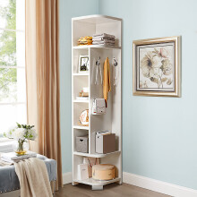 (40*40*180cm) Open-Style Corner Rack with Hooks