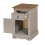 Mercers Furniture Corona Grey Narrow Pot Cupboard Bedside Cabinet Solid Wood Pine 4