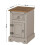 Mercers Furniture Corona Grey Narrow Pot Cupboard Bedside Cabinet Solid Wood Pine 7