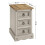Mercers Furniture Corona Grey Wax Narrow Bedside Rustic 7