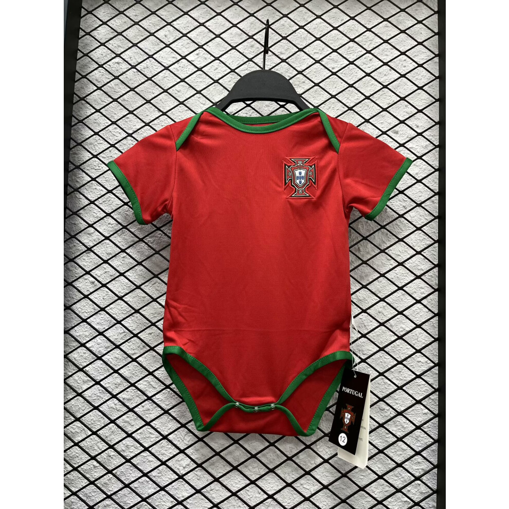 (Portugal, 9M) Baby Romper European Cup Football Infant Crawling Jumpsuit ï»¿