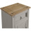Mercers Furniture Corona Grey Wax Medium Pot Cupboard Bedside 1 Door Solid Wood Pine 3
